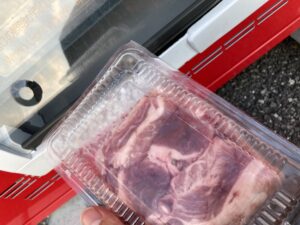 冷凍の肉