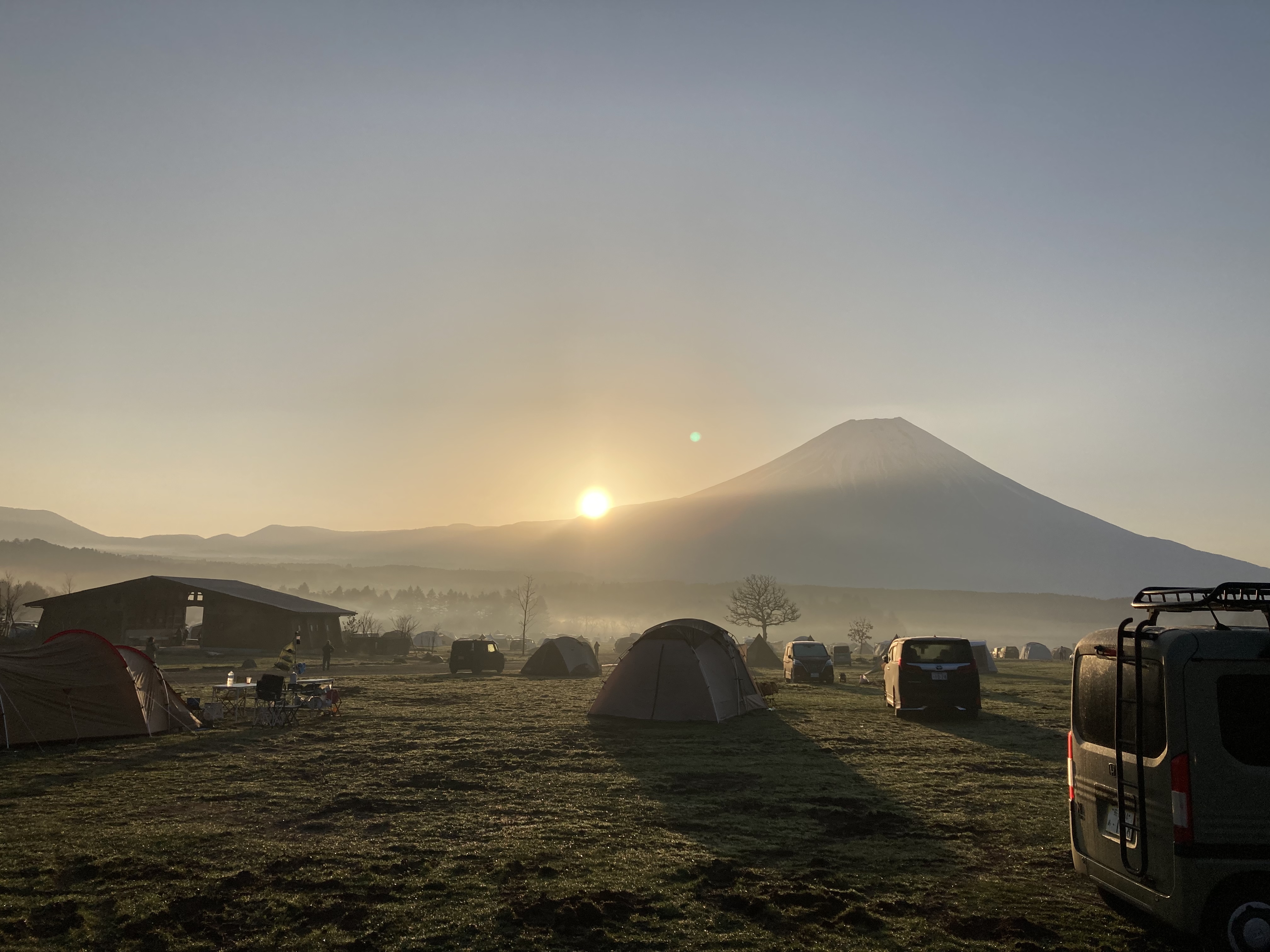 富士山の日の出