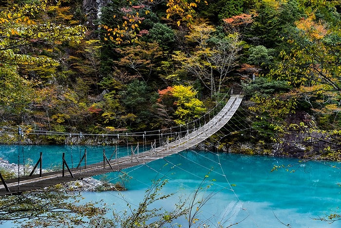 寸又峡　夢の吊り橋