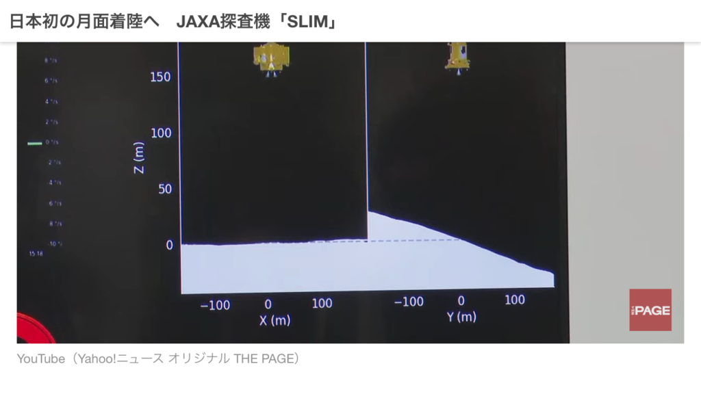 Slimが着陸する瞬間