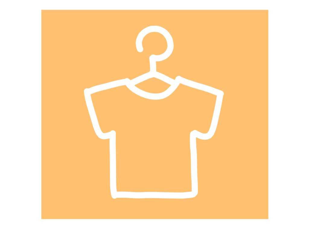 Tシャツの明かり窓