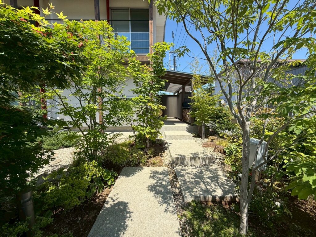 ちょうどいい玄関樹木