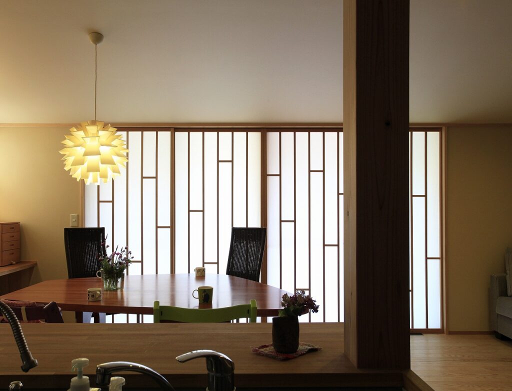 あみだくじのような障子