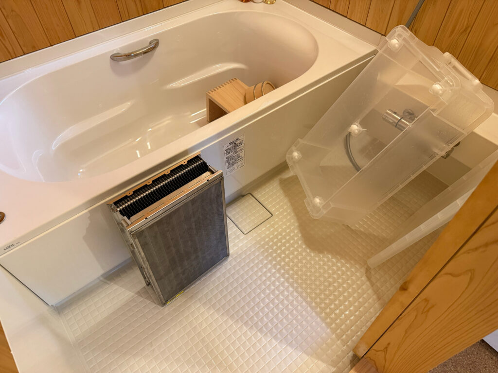 メインフィルターを乾燥させてる写真