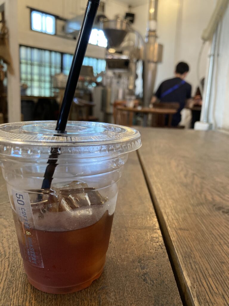 冷えたアイスコーヒーが最高