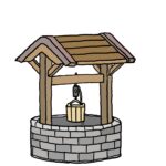 使われなくなった古井戸を、庭の主役に再生しました。