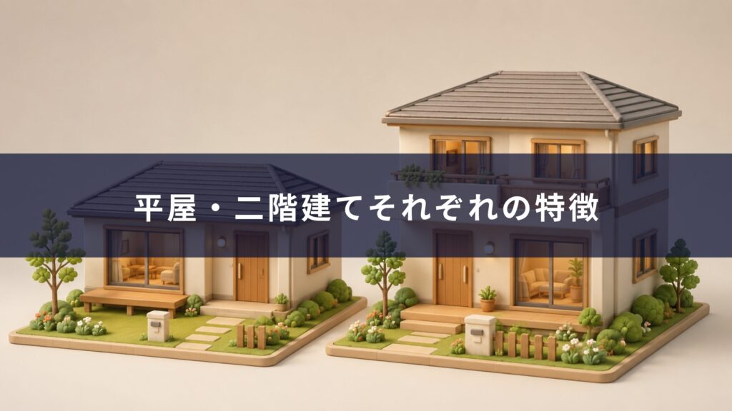 平屋・二階建てそれぞれの特徴