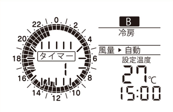 パッシブエアコンの画面