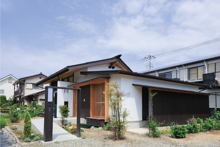 群馬のおしゃれな平屋の注文住宅施工事例：行き止まりがなくおしゃれな群馬の平屋