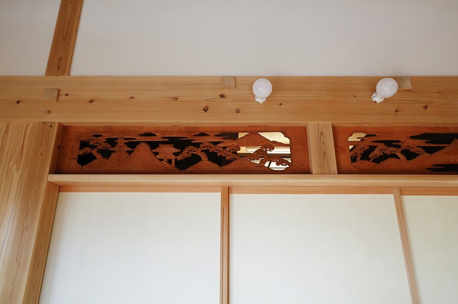 純和風の欄間が魅力的な和室なら埼玉県本庄市の小林建設