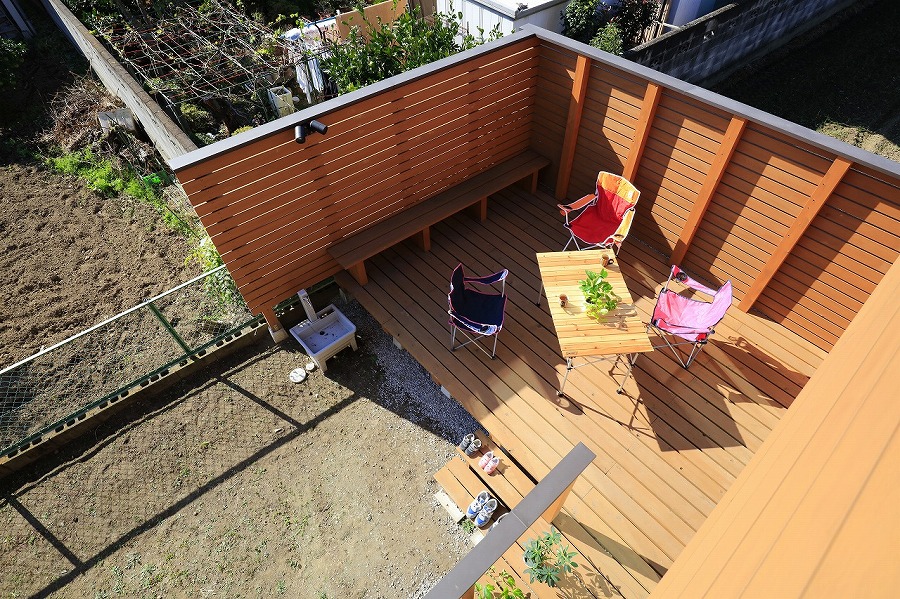 外からの視線も気になりにくいウッドデッキなら埼玉県本庄市の小林建設