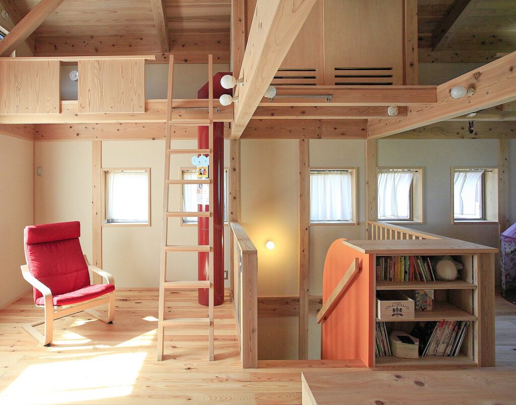 埼玉県鴻巣市に新築工事した見学できる陽の栖小林建設の物件の子供部屋イメージ写真
