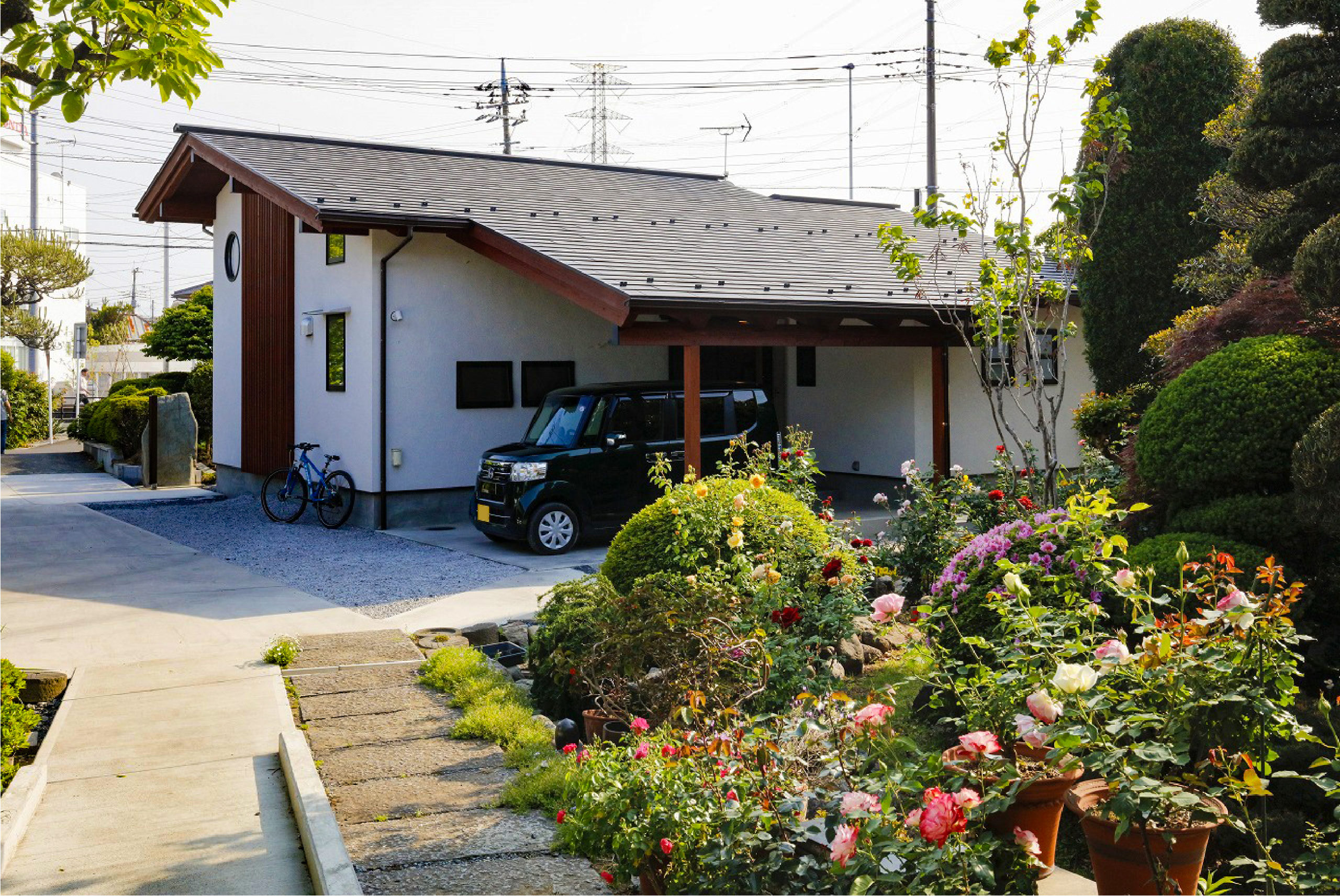 雨が降っても安心のビルトインガレージなら埼玉県本庄市の小林建設