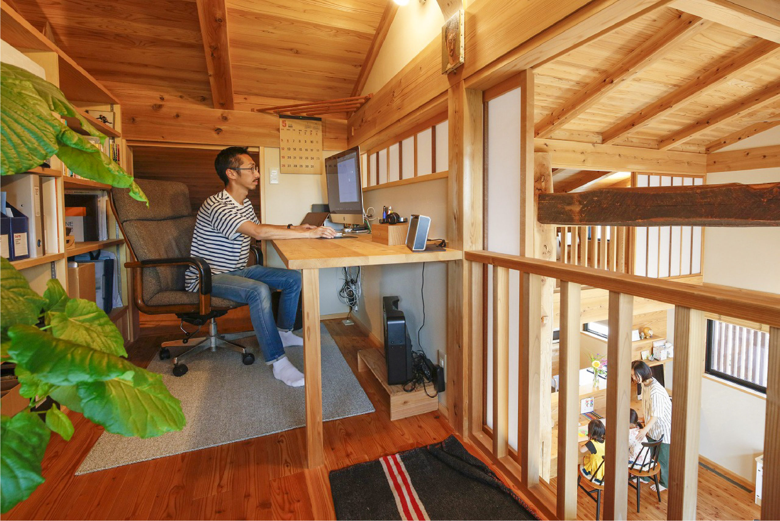造作で造った書斎スペースなら埼玉県本庄市の小林建設
