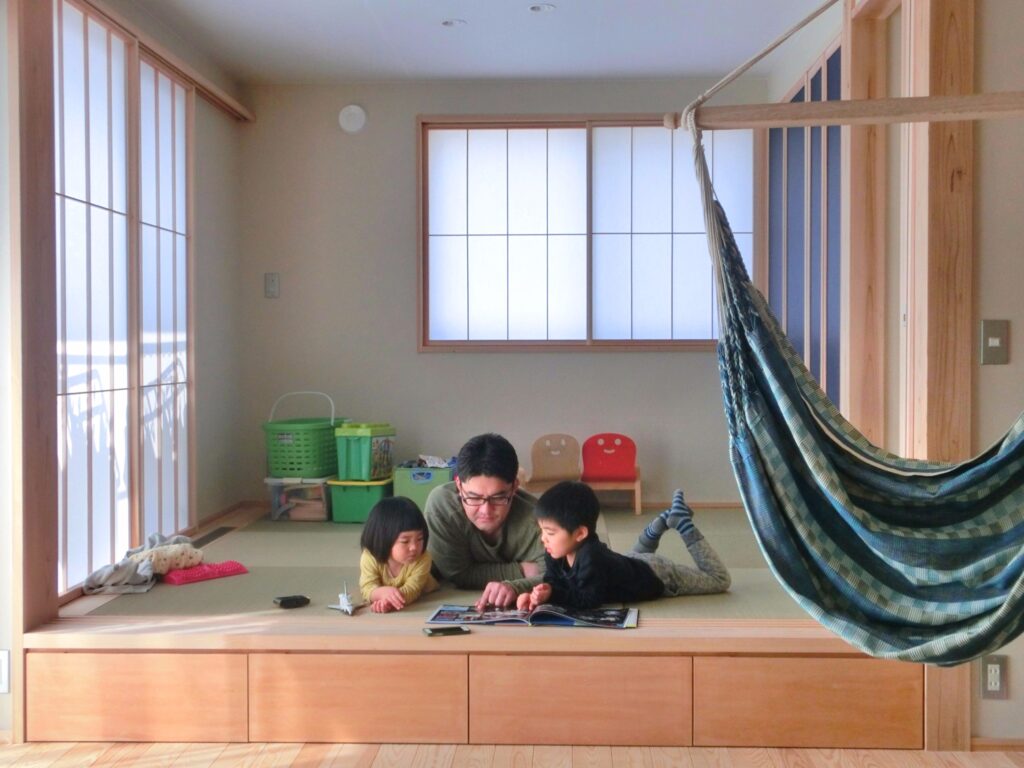 埼玉県児玉町に新築工事した陽の栖を見学できる小林建設が建てた物件の畳コーナーイメージ写真