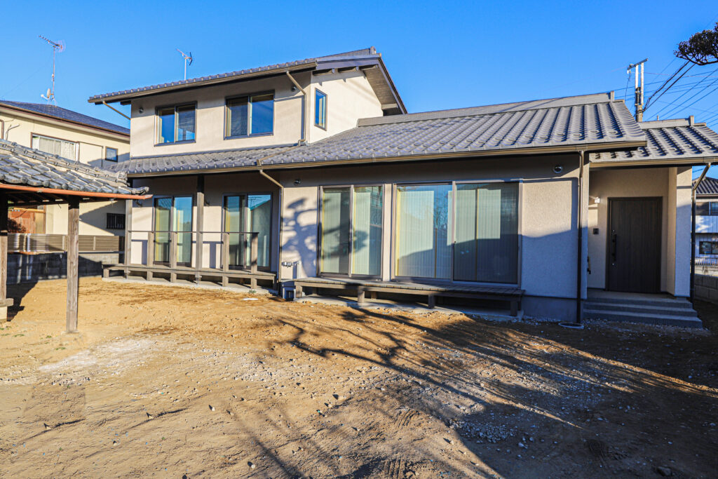 陽の栖小林建設が埼玉県羽生市に建てた新築注文住宅の完成見学会の外観写真