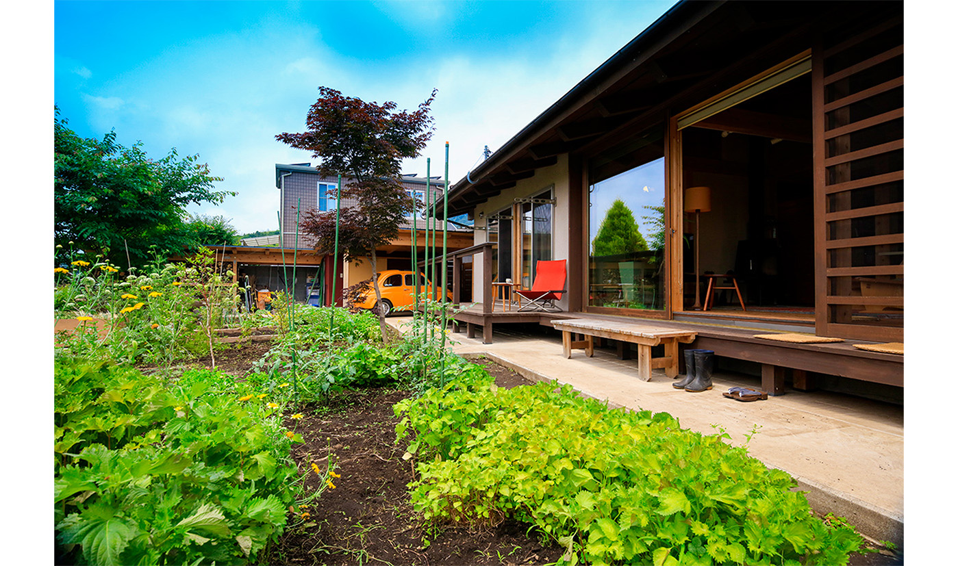 群馬県太田市で建てた、大開口でお庭と自然に繋がる木組みの平屋