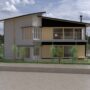 陽の栖小林建設が群馬県安中市に建てる新築注文住宅の外観パース