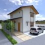 陽の栖小林建設が埼玉県行田市に建てる新築注文住宅の外観パース