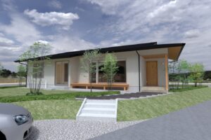 陽の栖小林建設が埼玉県寄居町に建てた新築注文住宅の完成見学会の外観パース
