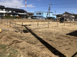 基礎水盛りを行いました
