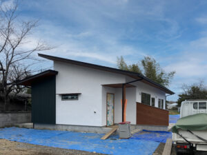 外部足場を解体しました