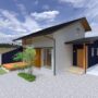 陽の栖小林建設が群馬県佐波郡玉村町に建てる新築注文住宅の外観パース