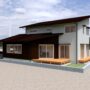 陽の栖小林建設が埼玉県鴻巣市に建てる新築注文住宅の外観パース
