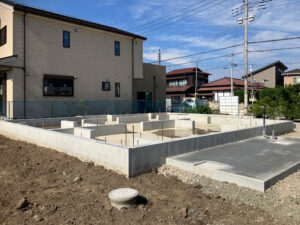 基礎工事が完了しました