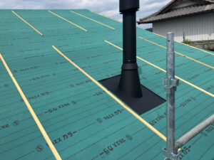 煙突を取り付けました