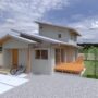 陽の栖小林建設が埼玉県大里郡寄居町に建てる新築注文住宅の外観パース