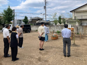 地鎮祭を行いました