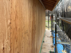 耐力面材を施工しました