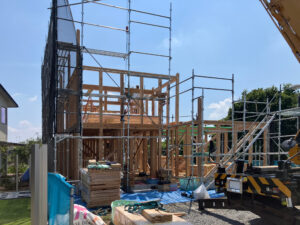 建て方作業を行いました