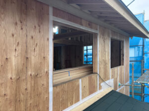 サッシを設置する準備が整いました