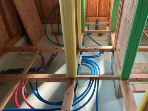 給排水配管を施工しました