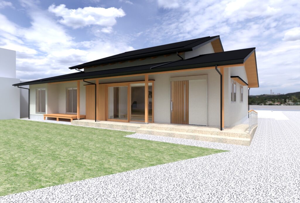 陽の栖小林建設が埼玉県熊谷市に建てた新築注文住宅の外観パース