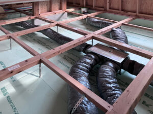 床下ダクトを施工しました