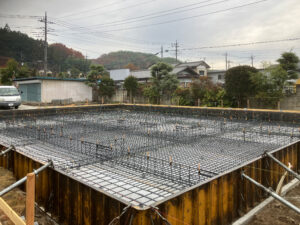 鉄筋の組立が完了しました